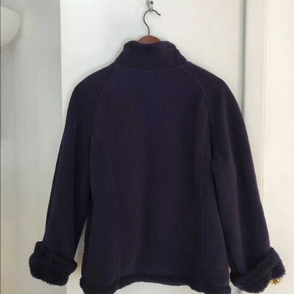 Green Tea fuzzy Sherpa lined zip fleece jacket - Picture 3 of 13